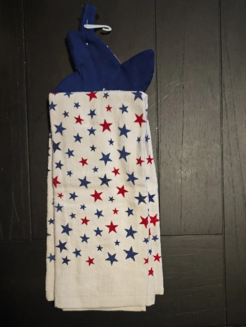 Kohl's Patriotic Red White and Blue Star Kitchen Towel Set July 4th - Picture 2 of 3
